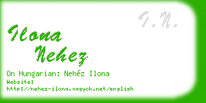 ilona nehez business card